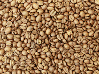 Coffee beans, black coffee, texture, background, flavor, light brown