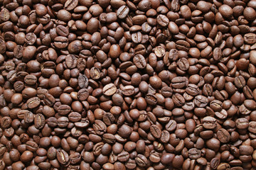 Coffee beans, black coffee, texture, background, flavor,