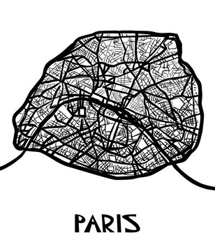 Paris Vector Map