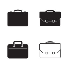 Briefcase icons set