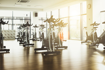 Fototapeta na wymiar Abstract blur fitness gym background