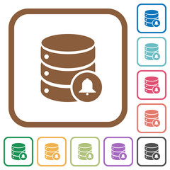 Database notifications simple icons