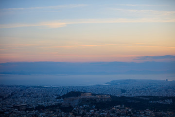 Athens, Greece panoramic view