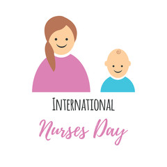 Greeting card of the Nurses Day