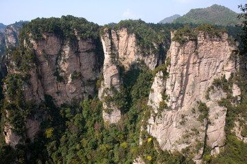 Mountain landscape of Zhangjiajie, a national park in China