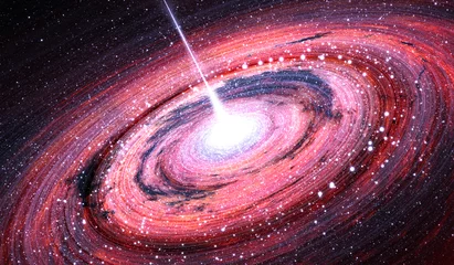 Schwarzes Loch im Zentrum der Milchstraße, Illustration © Peter Jurik
