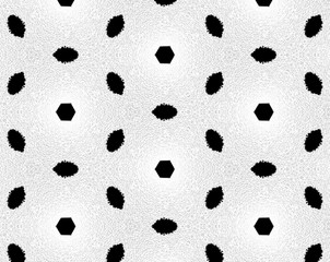 Abstract extruded pattern 3D illustration
