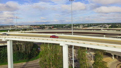 Houston stack interchange panorama