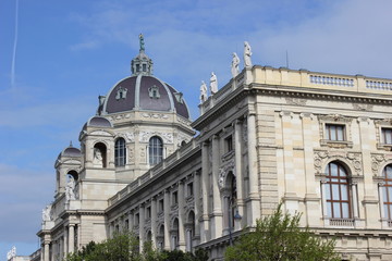 Fototapeta na wymiar Wien: Das berühmte Kunsthistorische Museum (Fassade)