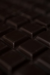 Close-up of a dark chocolate bar