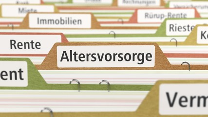 Mappe - Altersvorsorge