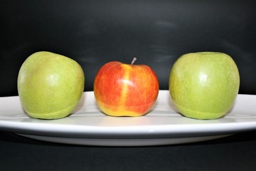 three apples