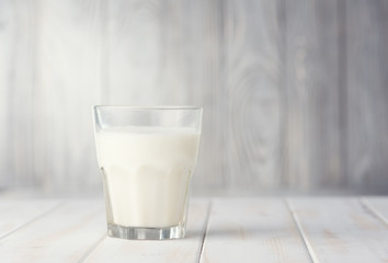 A glass of milk