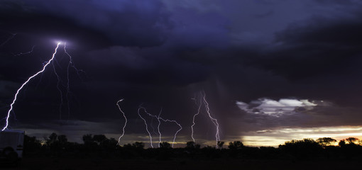 Lightning in the Goldfields WA