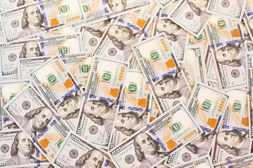 A lot of dollar bills.  money Background 
