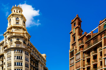 Classic Buildings Architecture In Valencia City