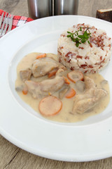 blanquette de veau et riz