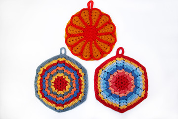 Kitchen potholder.Сrocheting