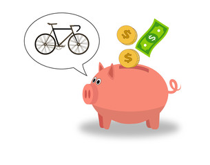 Sparschwein / Vektor / Geld