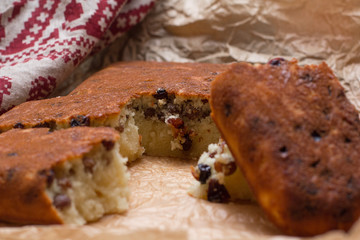 Semolina Cake with raisins