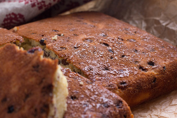 Semolina Cake with raisins