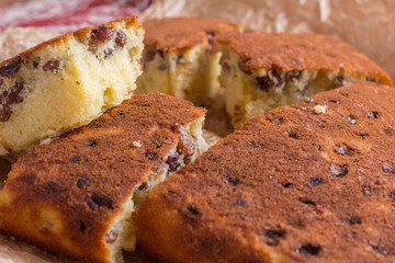Semolina Cake with raisins