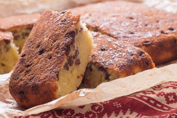 Semolina Cake with raisins