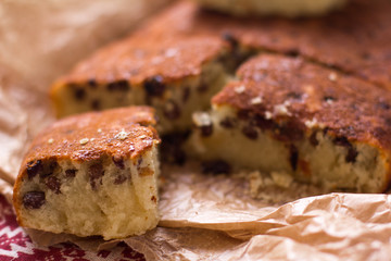 Semolina Cake with raisins