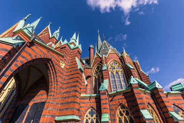 Gothenburg, Sweden - April 14, 2017: Oscar Fredrik Church in Gothenburg, Sweden