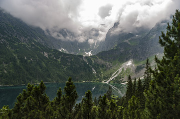 Morskie Oko one of the most beautiful lakes in the Tatra mountains.