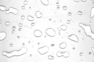 abstract water drops on a white background