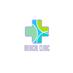 Medical design, logo template, clean vector