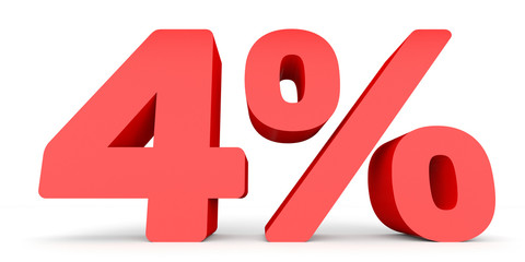 Four percent off. Discount 4 %.