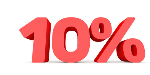 Ten percent off. Discount 10 %.