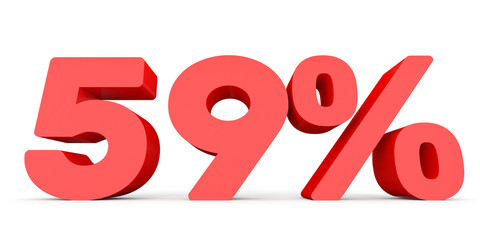 Fifty nine percent off. Discount 59 %.