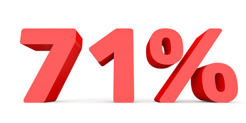 Seventy one percent off. Discount 71 %.