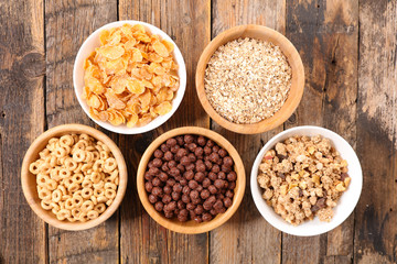 assorted of breakfast cereals