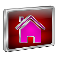 Home Button - 3D illustration