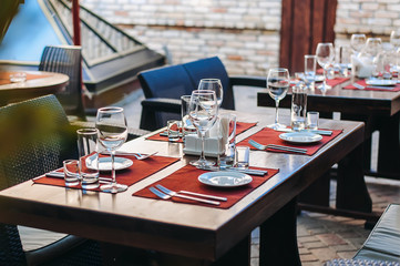 Served table for the event