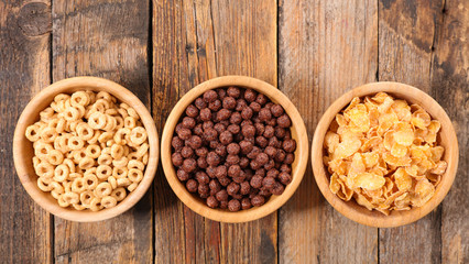 assorted of breakfast cereals