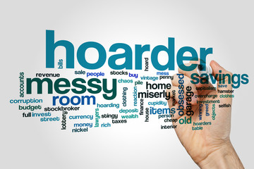 Hoarder word cloud © ibreakstock