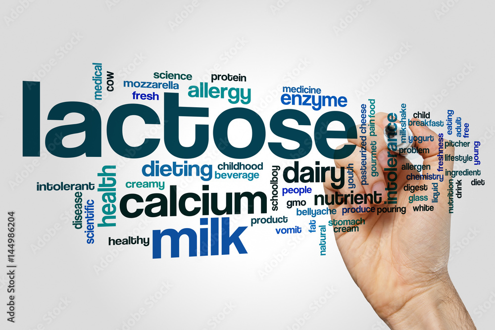 Sticker Lactose word cloud