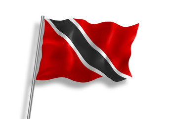Drapeau de Trinité-et-Tobago en qualité vectorielle 