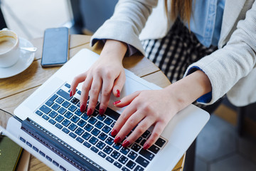 Woman Working on Laptop