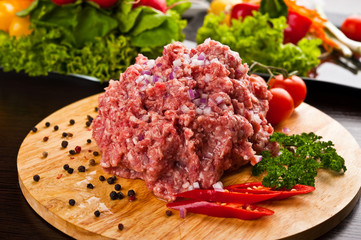 Eating fast food, on a plate