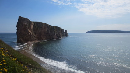 Obraz premium Perce Coast.,Gaspe bay,Canada
