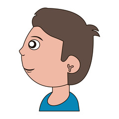 drawing head boy child vector illustration eps 10