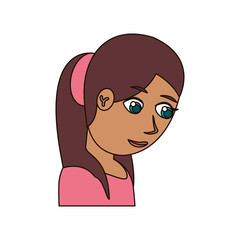 portrait mother woman beautiful vector illustration eps 10