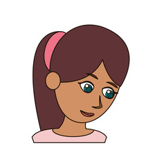 portrait mother woman beautiful vector illustration eps 10