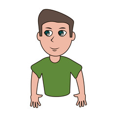 portrait boy son image vector illustration eps 10